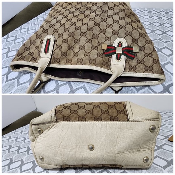Authentic Gucci GG Canvas New Britt Medium Shoulder Bag - Picture 12 of 14